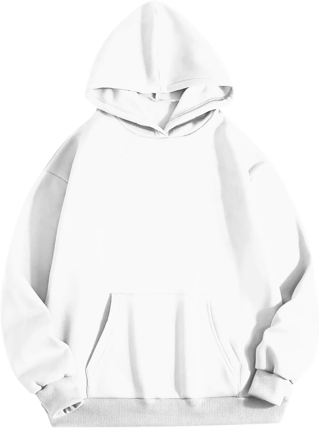 2024 Oversized Sweatshirt Hoodies for Women Trendy Loose Fit Solid Color Crop Pullover Sweatshirts with Pockets