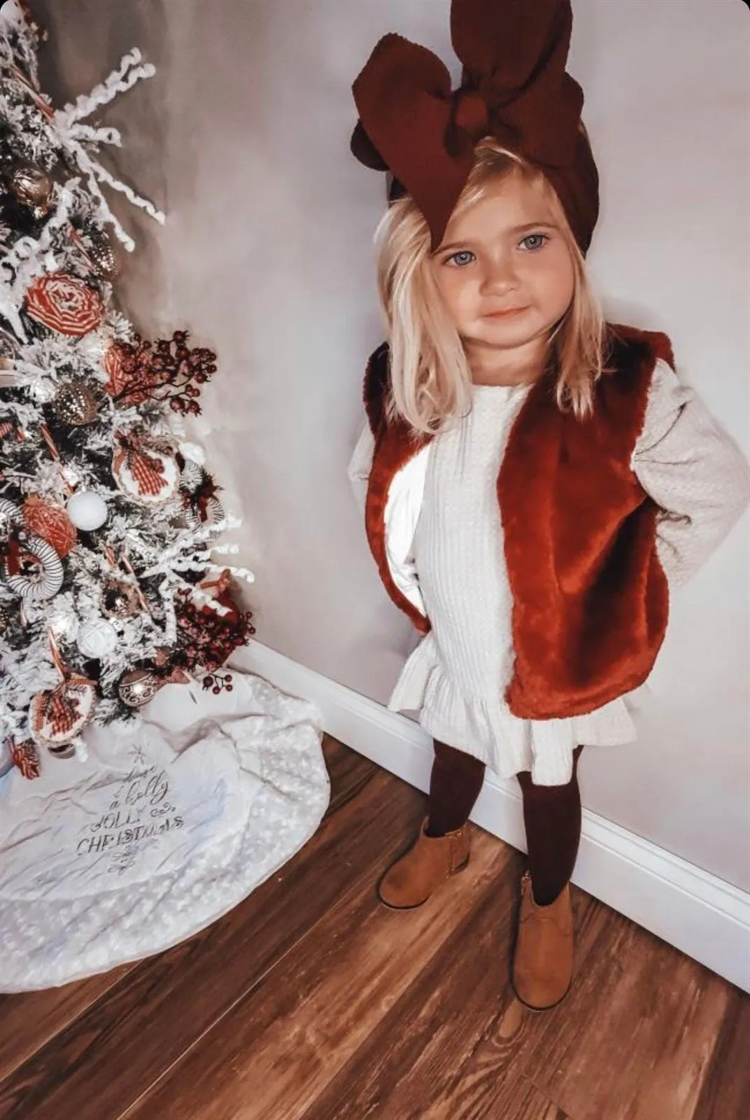 6-12M x2, 12-24M X 2, 2-3T X 2 = $12.50 EA - Girls Burgundy Faux Fur Vest