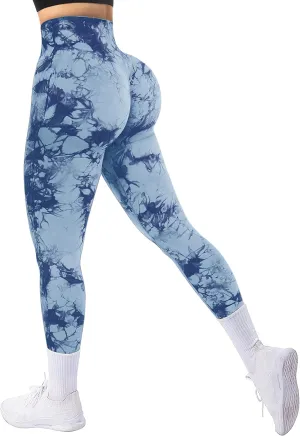 A AGROSTE Workout Leggings for Women Seamless Scrunch Butt Lifting Leggings Booty High Waisted Yoga Pants Comfort Tights