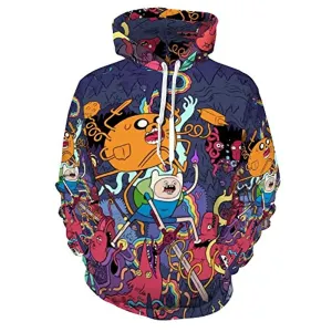 Adventure Time Hoodies - Finn Unisex 3D Pullover Hooded Sweatshirt