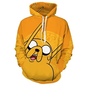 Adventure Time Hoodies - Jake Unisex 3D Pullover Hooded Sweatshirt