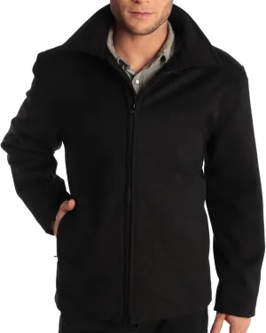 Alpine Swiss Grant Mens Wool Jacket  28" James Dean Style Bomber with Zippered Pockets