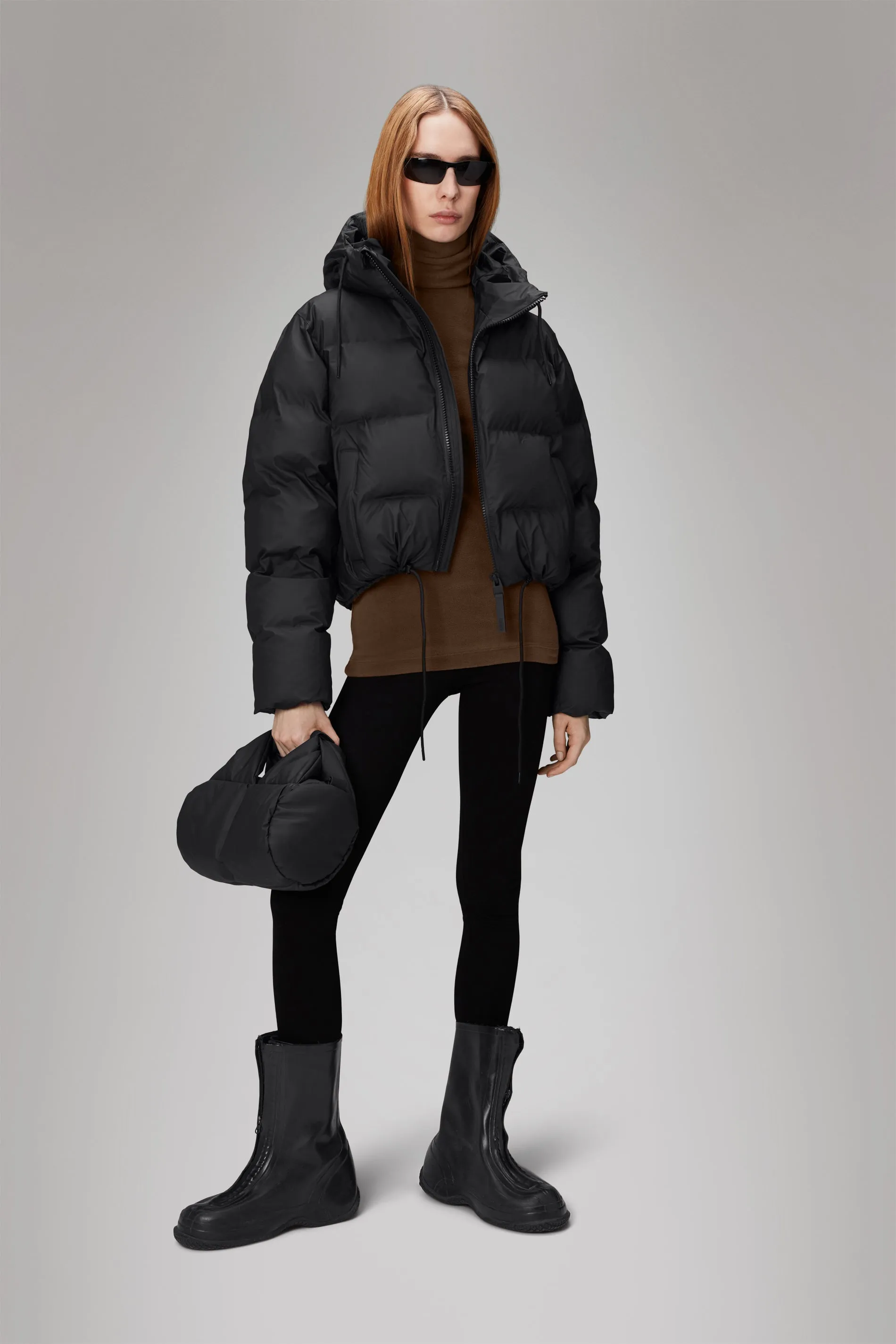 Alta Short Puffer Jacket - Black