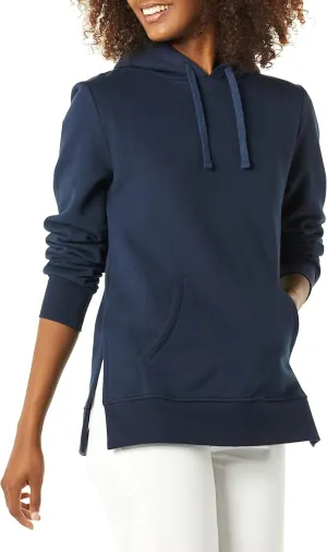 Amazon Essentials Women's Fleece Hooded Tunic Sweatshirt