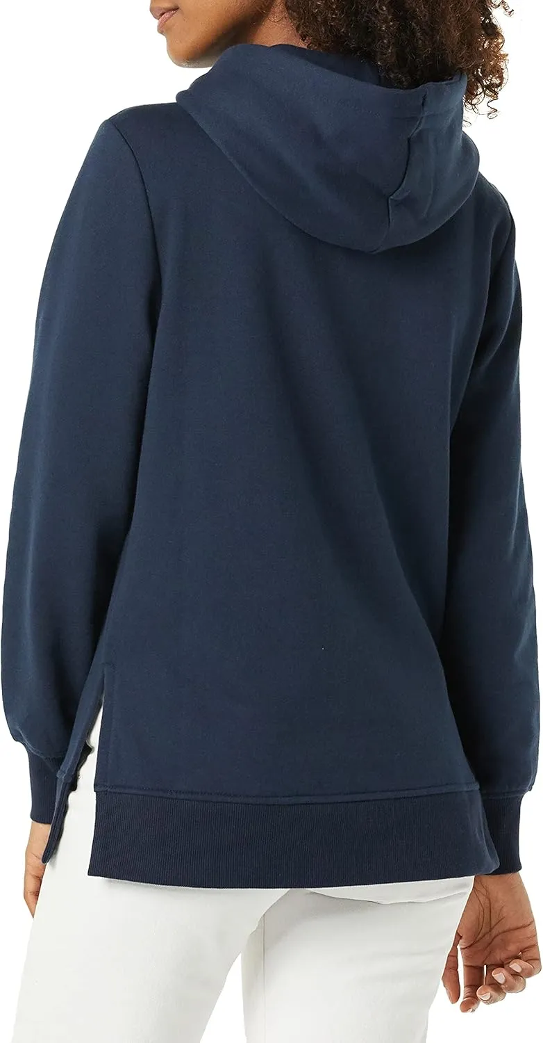 Amazon Essentials Women's Fleece Hooded Tunic Sweatshirt