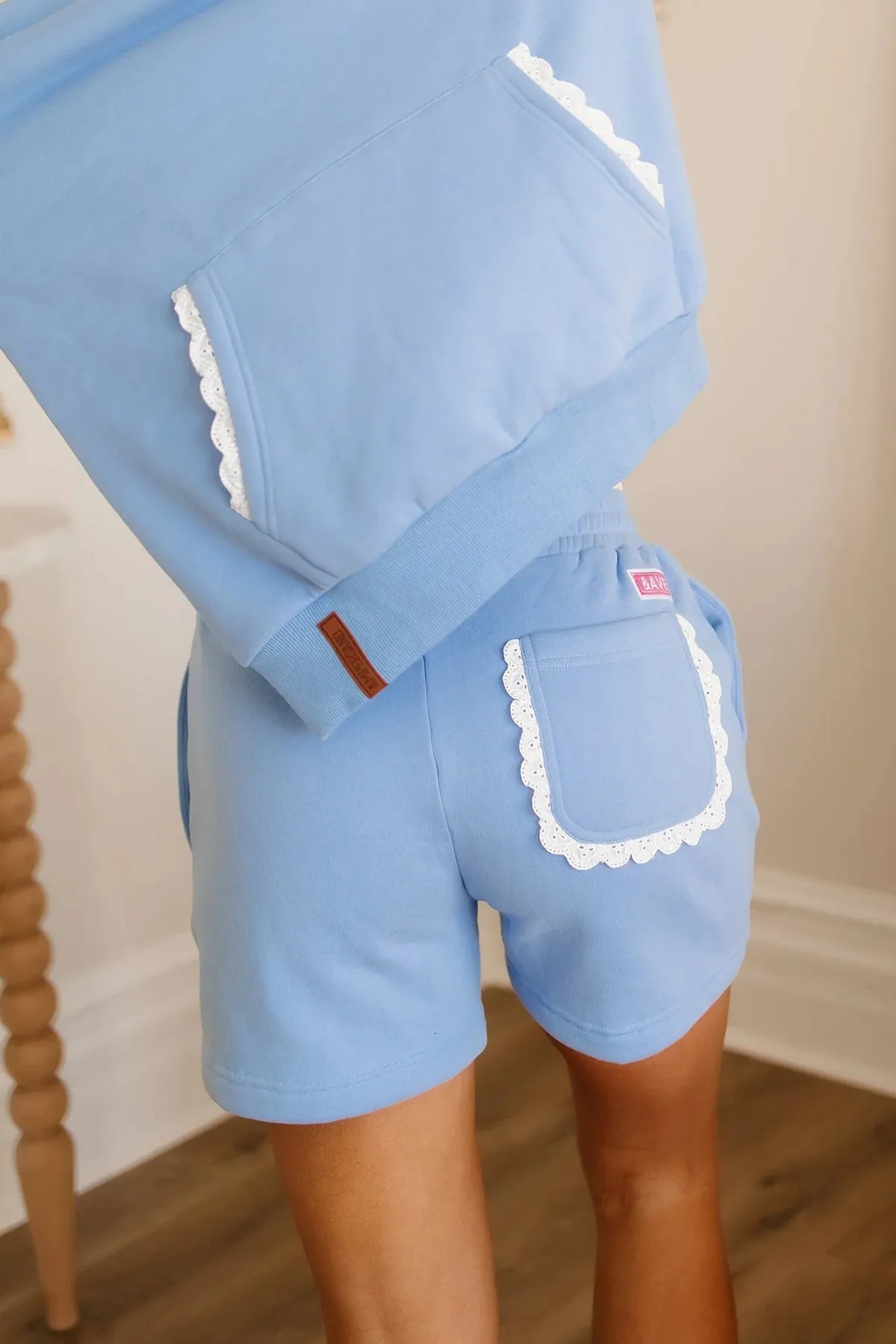 Ampersand Comfort Zone Shorts - Blue Lace