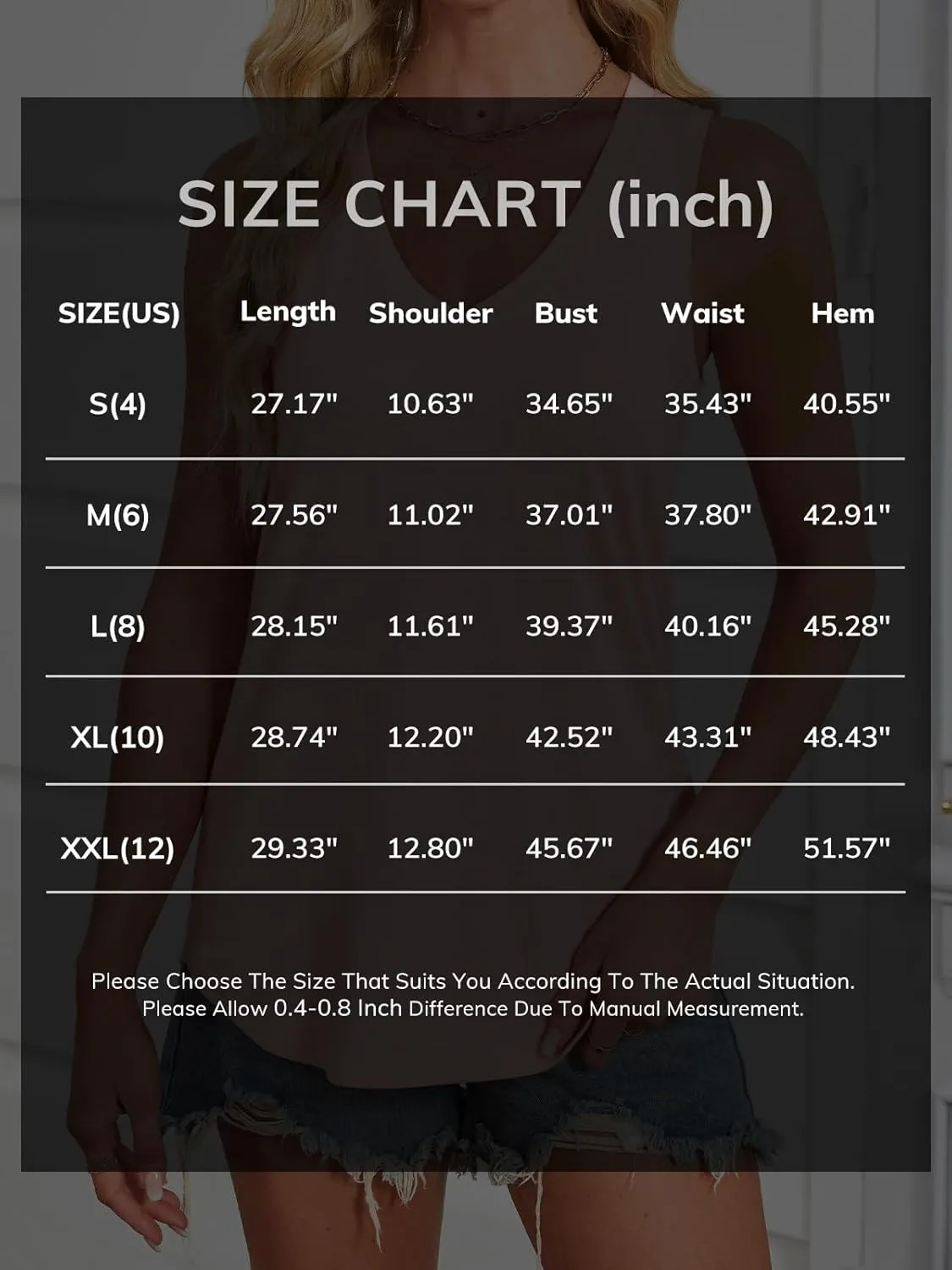ATHMILE Womens Tank Tops Summer Deep V Neck Loose Fit Flowy Sleeveless Shirt 2025