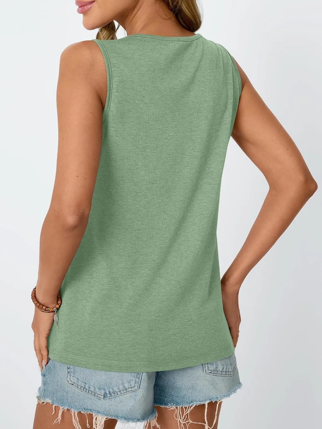AUTOMET Womens Tank Tops 2025 Summer Dressy Casual Blouses Sleeveless Flowy Crewneck Outfits Basic Trendy Clothes
