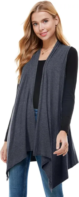 Azules Sleeveless Cardigan Vest for Women- Stylish Casual Womens Cardigans for Every Occasion