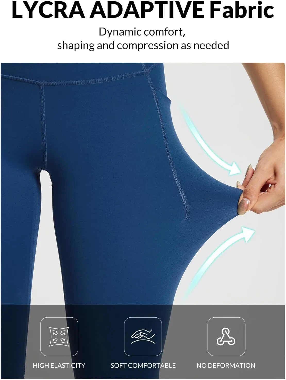 baleaf Freeleaf Women's 7/8 Yoga Leggings with Pockets, High Waisted 27" Workout Lounge Leggings Cozy Soft Athletic Pants