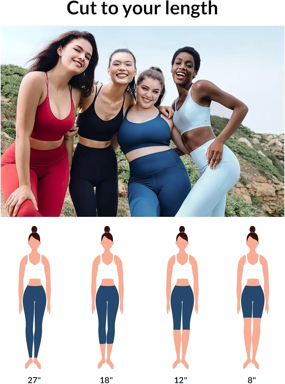 baleaf Freeleaf Women's 7/8 Yoga Leggings with Pockets, High Waisted 27" Workout Lounge Leggings Cozy Soft Athletic Pants