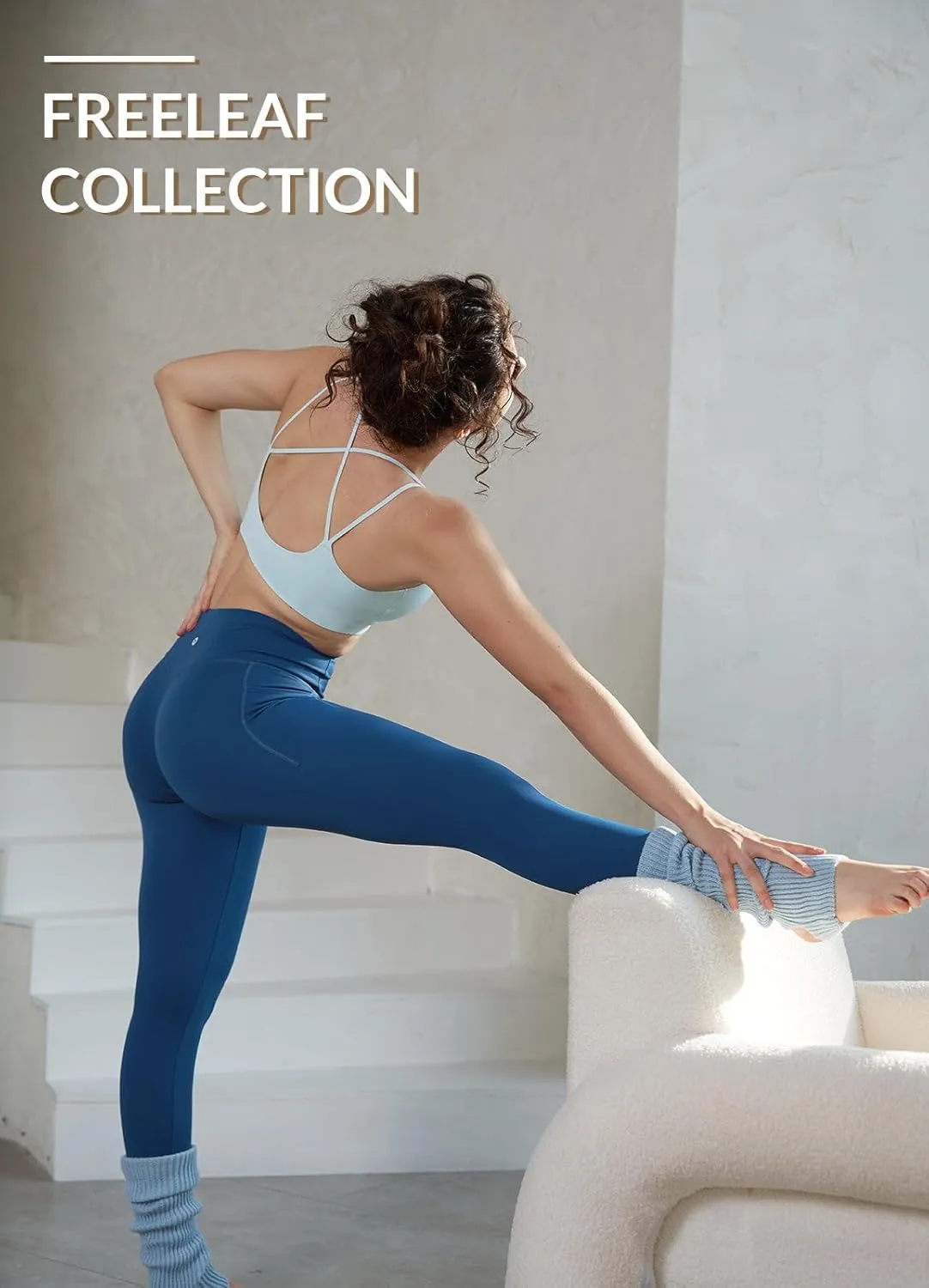 baleaf Freeleaf Women's 7/8 Yoga Leggings with Pockets, High Waisted 27" Workout Lounge Leggings Cozy Soft Athletic Pants