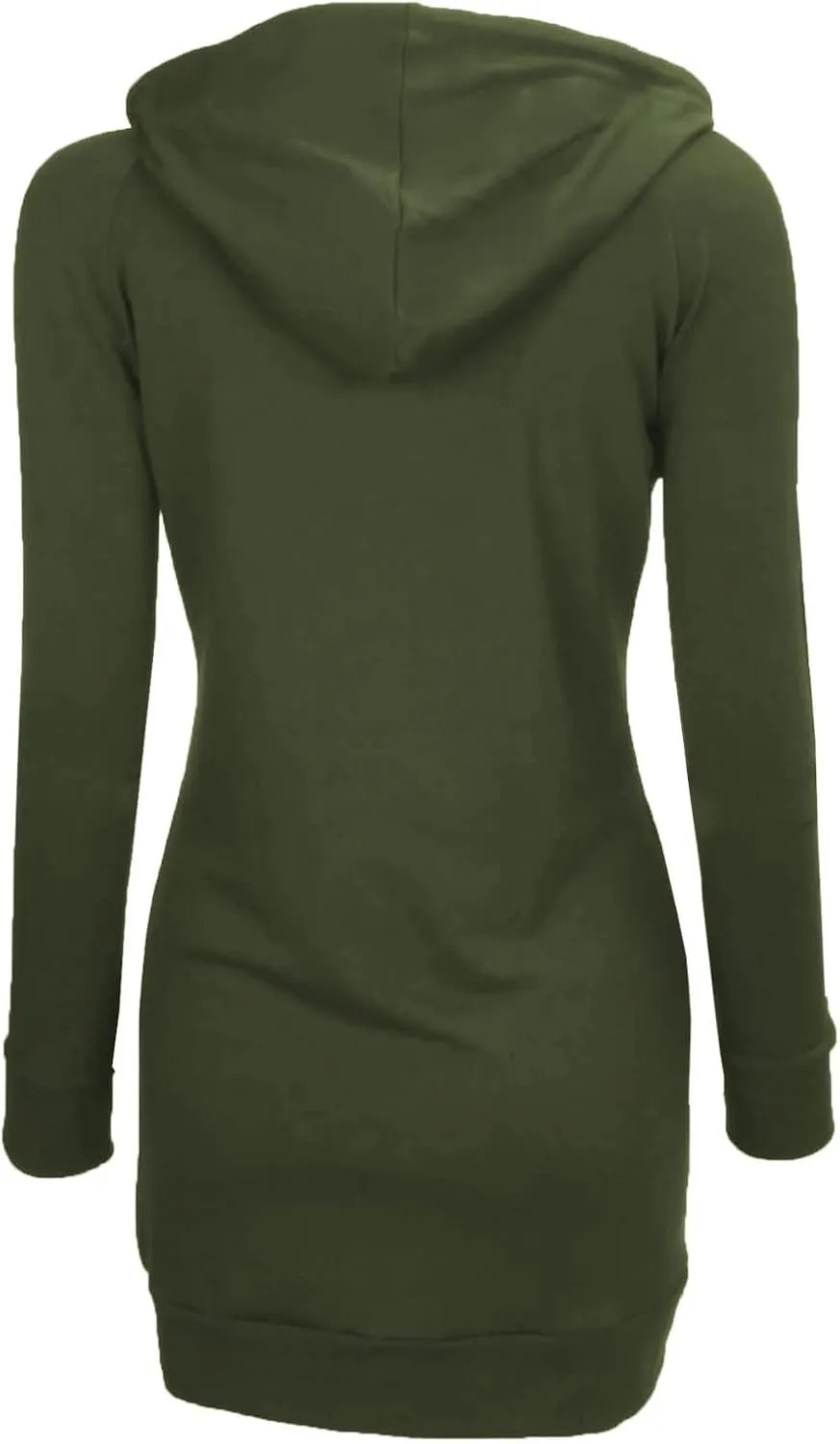 BEPEI Womens Long Sleeve Tunic Hoodie Dressy String Sweatshirts With Pockets