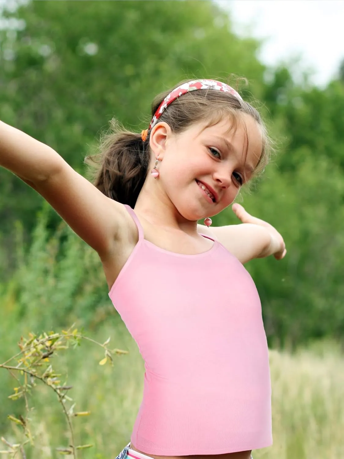 Boao 3 Pieces Girls Dance Tank Tops Racerback Camisole Undershirts Spaghetti Strap Camis Dance Clothes Tank Tops for Girls