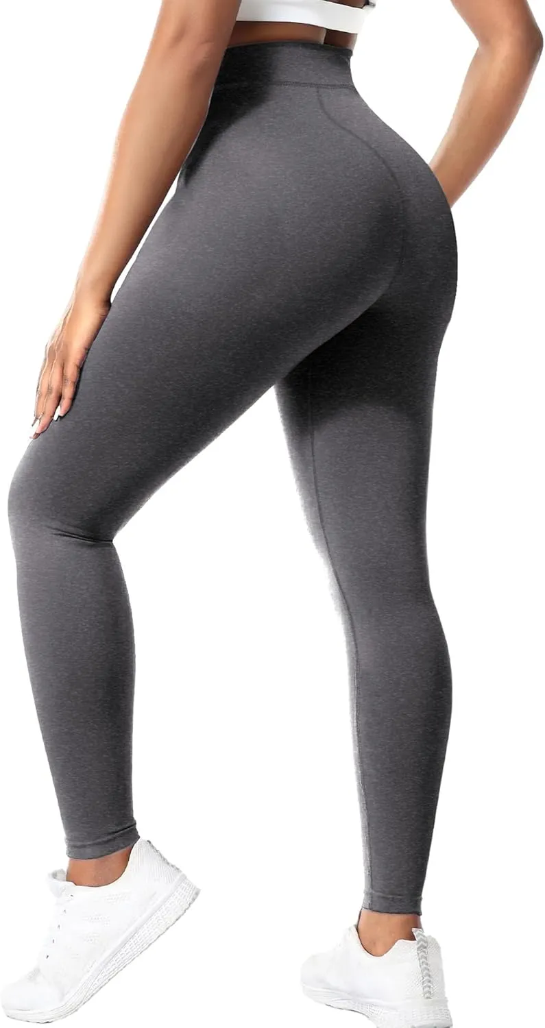 Buauty Black Cotton Leggings for Women,Womens Workout Leggings Control Tights for Women Running Pants & Plus Size