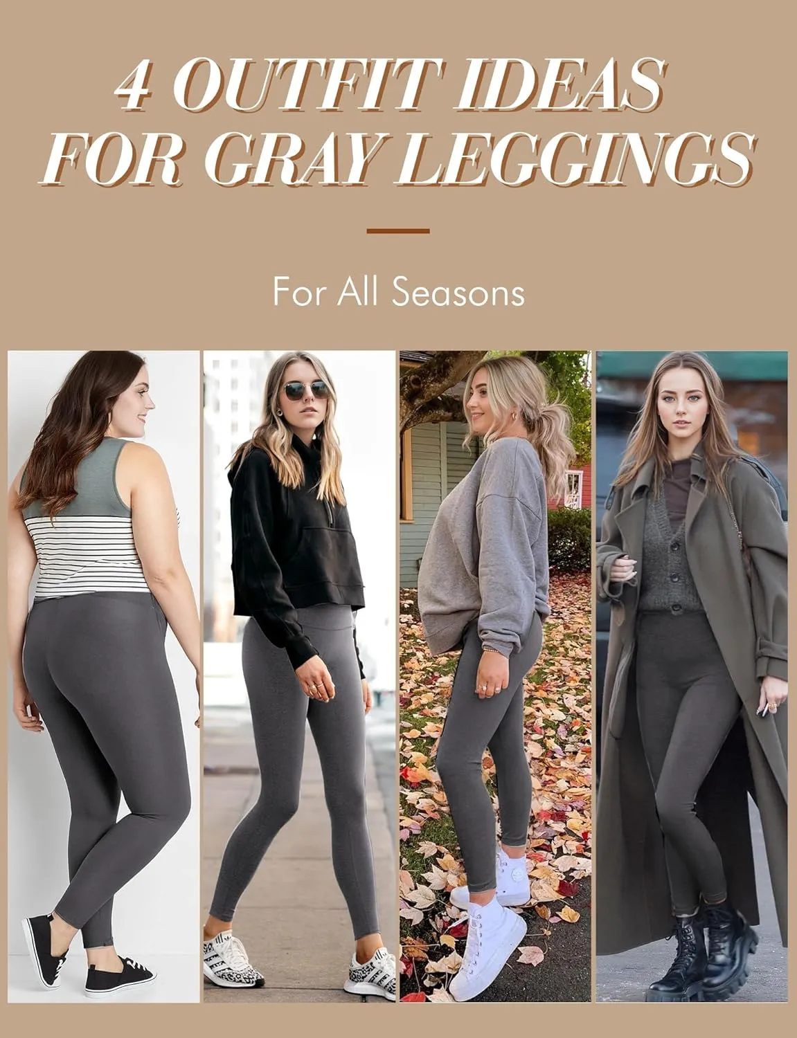 Buauty Black Cotton Leggings for Women,Womens Workout Leggings Control Tights for Women Running Pants & Plus Size