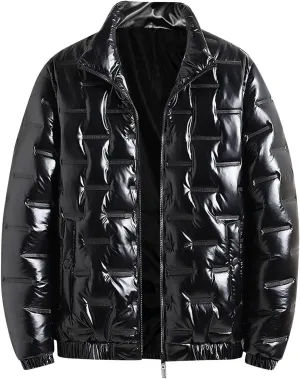 Bubble Coat Men Puffer Winter Thickened Coat Cotton Padded Jacket Fashion Autumn And Winter Short Windproof Cotton Jacket