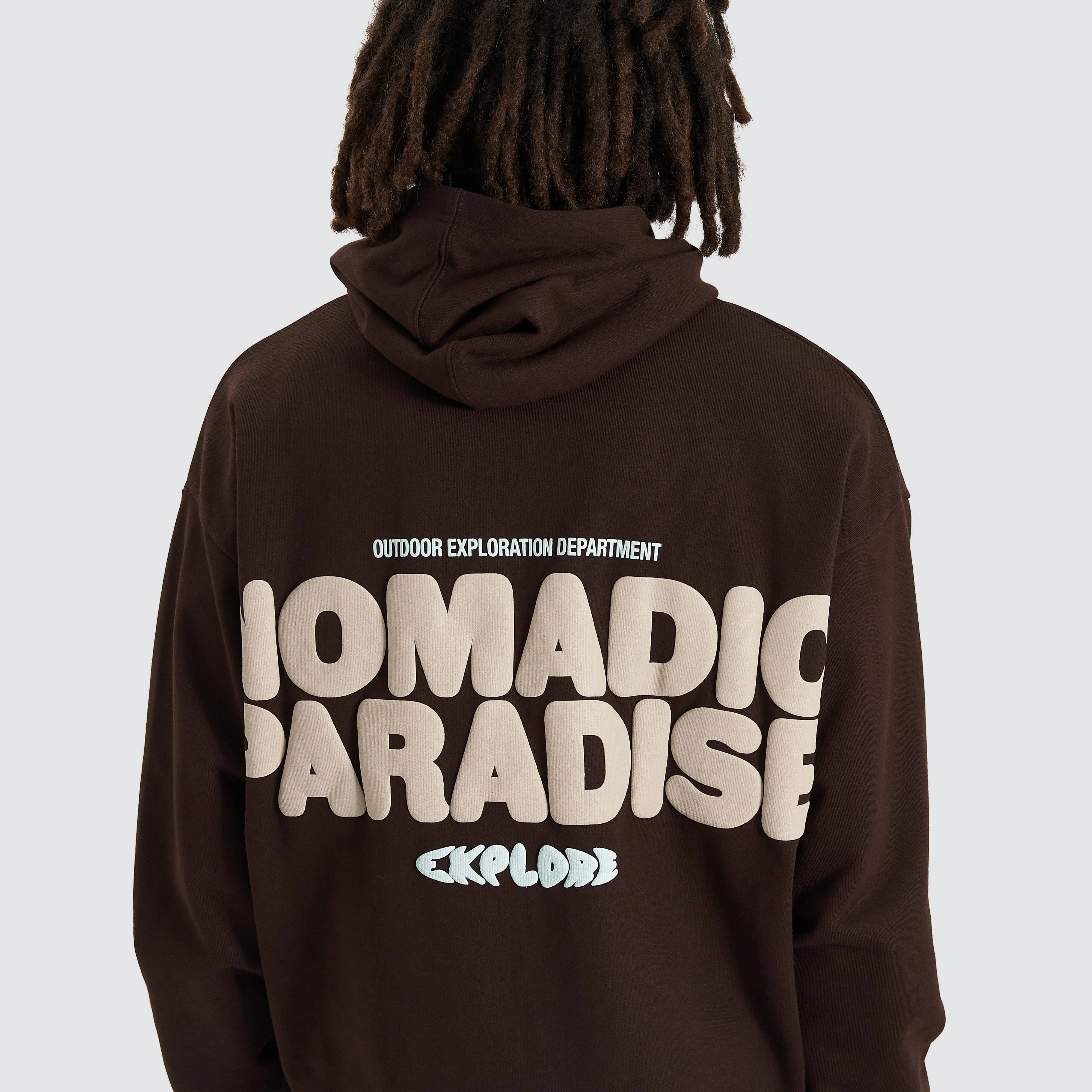 Bubble Oversized Hoodie Dark Chocolate