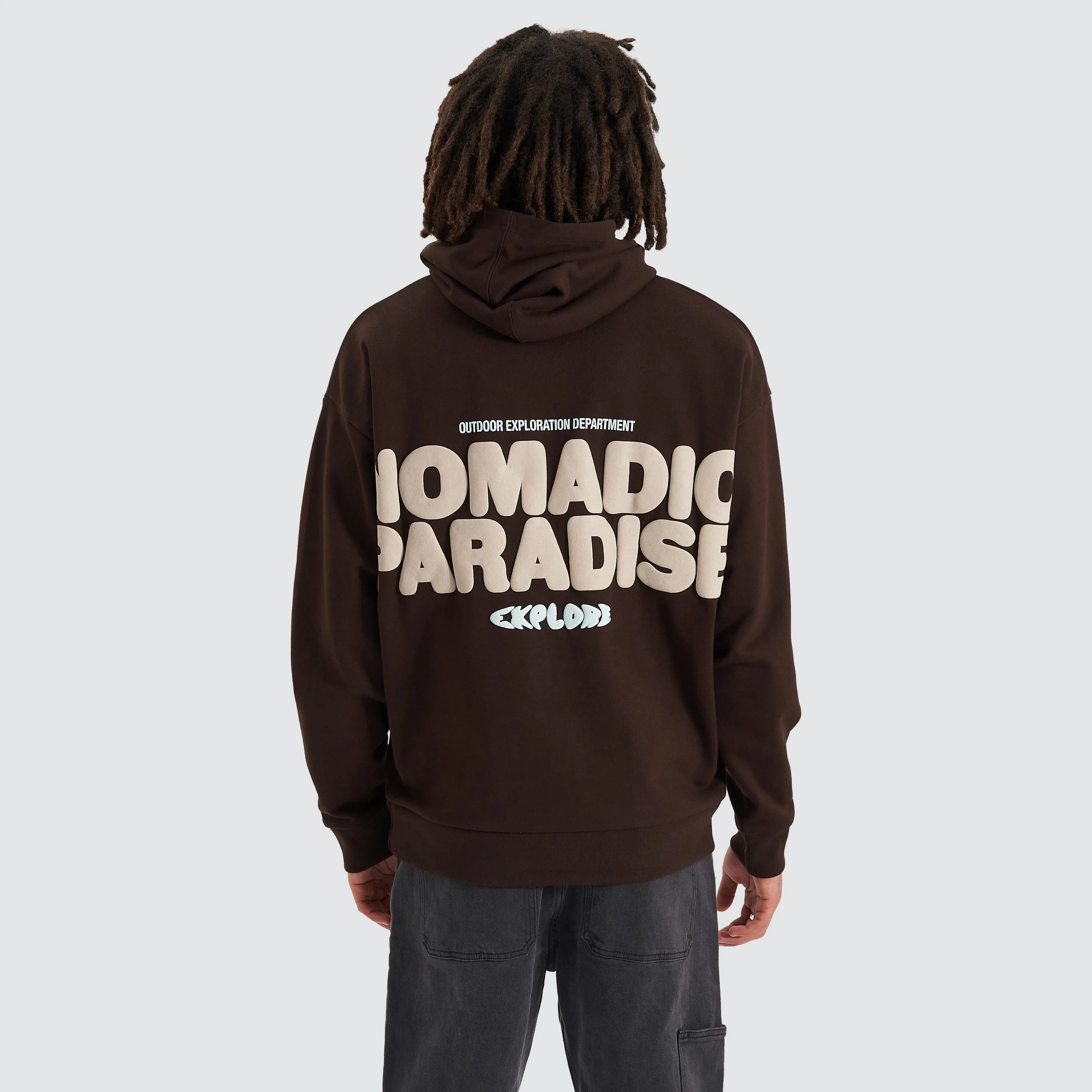 Bubble Oversized Hoodie Dark Chocolate