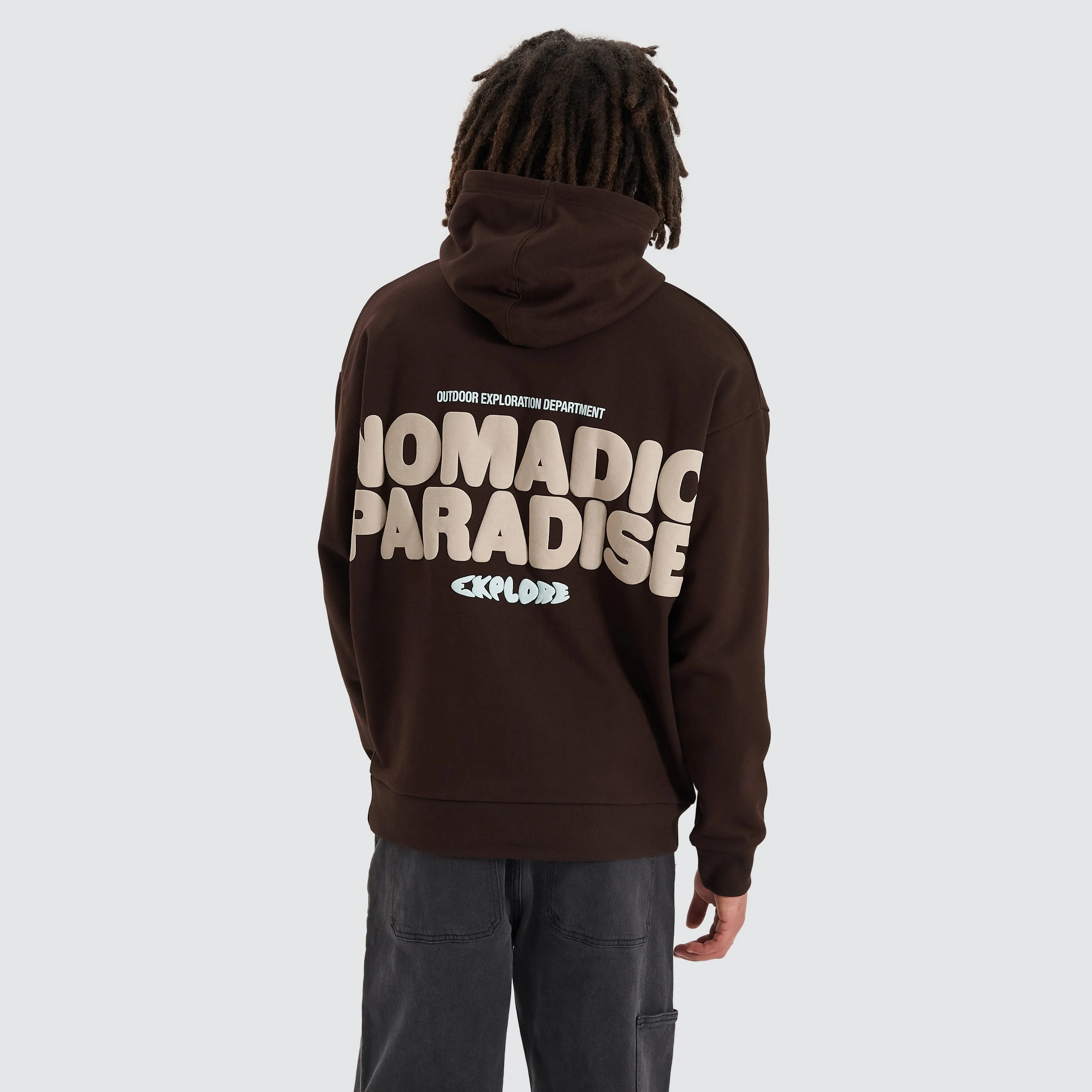 Bubble Oversized Hoodie Dark Chocolate