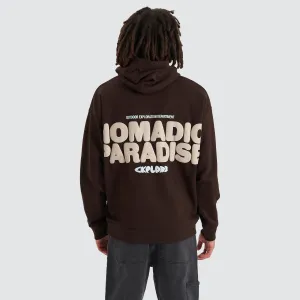 Bubble Oversized Hoodie Dark Chocolate