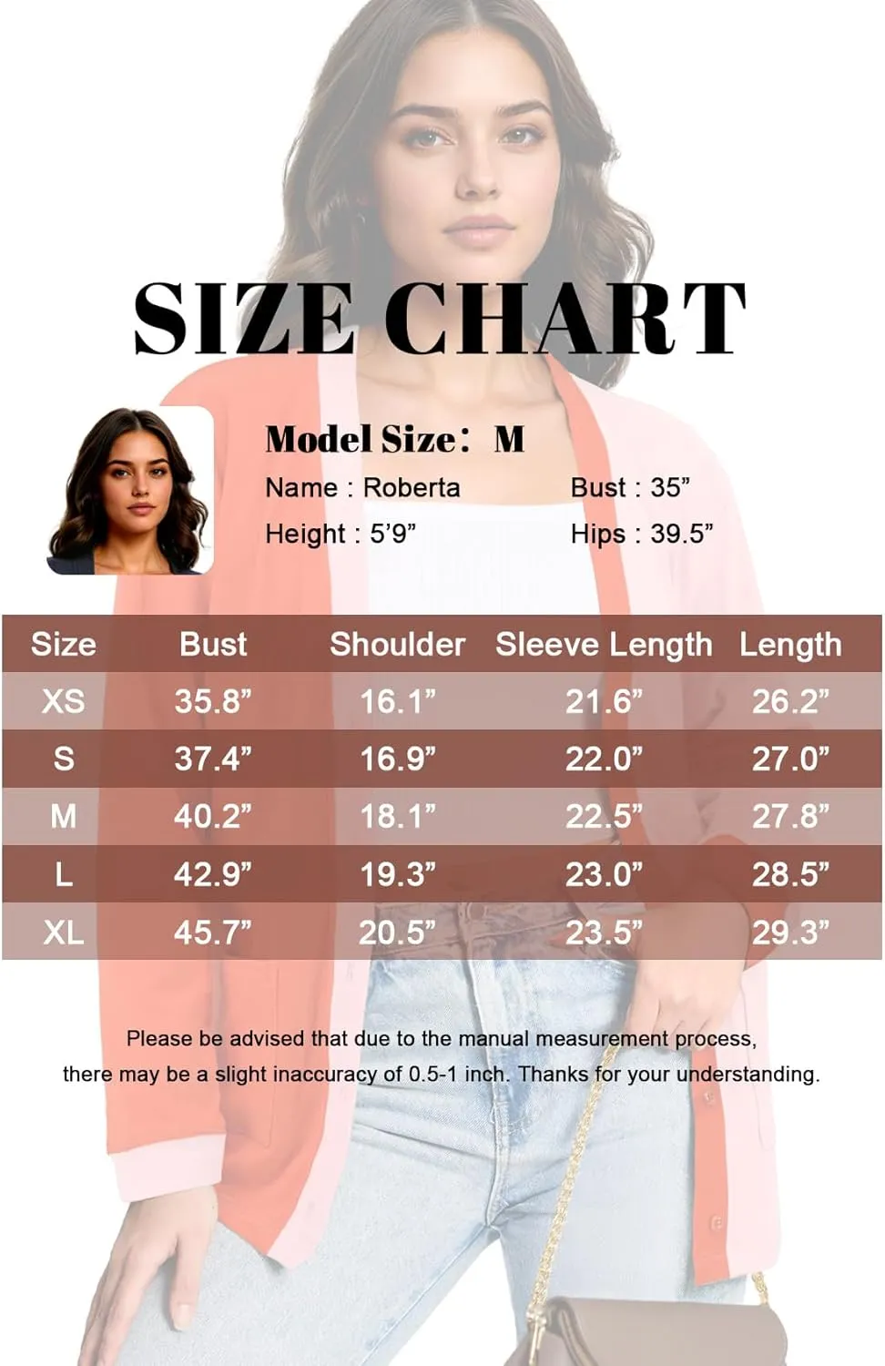 Button Up Lightweight Cardigans For Women Soft V Neck Open Front Cardigan with Pockets Loose Outwear Casual Travel
