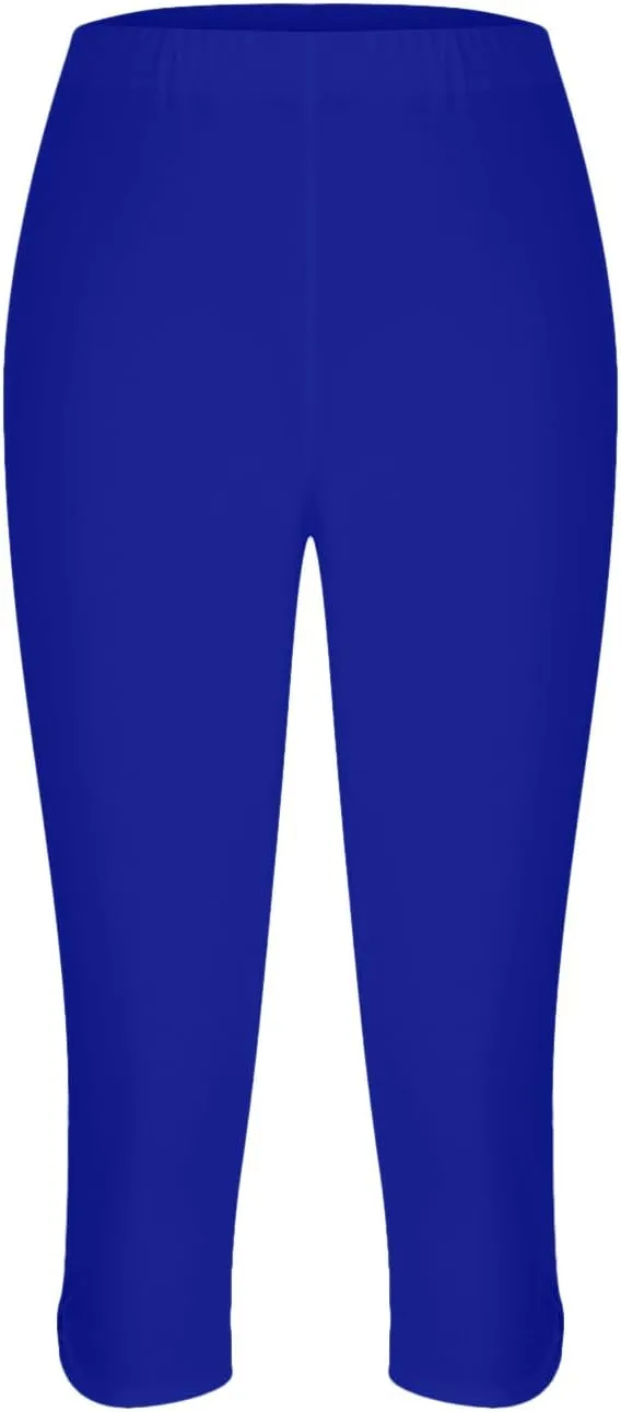 Capri Leggings for Women High Waisted Leggings Casual Knee Length Capri Pants Dressy Trendy Comfy Cut Out Yoga Ladies Trouser