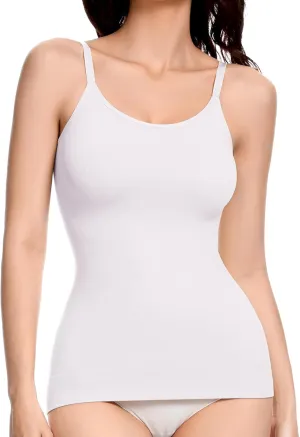 Compression Tank Tops for Women Tummy Control Shapewear Camisole Seamless Body Shaper Cami