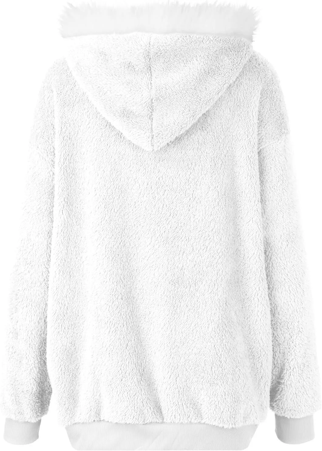 COTECRAM Women's 2023 Winter Warm Sherpa Lined Coat Fashion Plus Size Fleece Jackets Zip Up Hoodies Plush Sweatshirt Outwear
