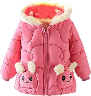 Cute Hoodies Coat Children's Thickened Quality Cotton Cotton Padded Winter Cotton Padded Clothes For Boys And Girls