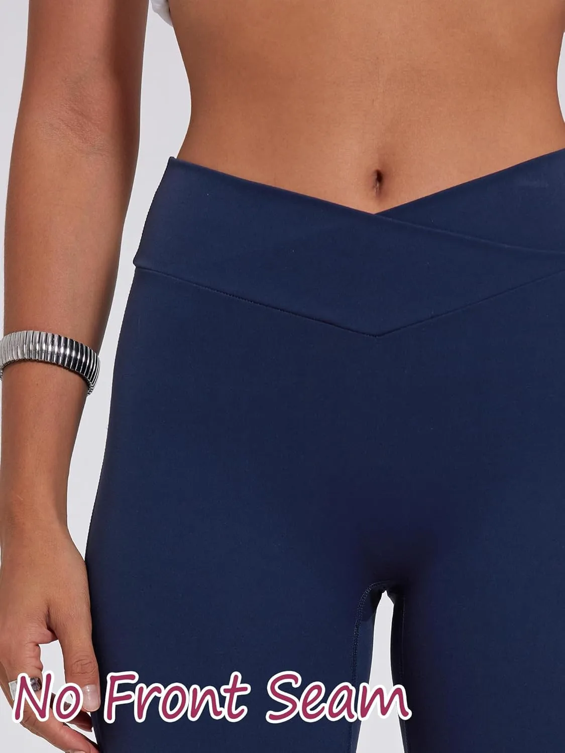 Danysu Flare Leggings with Pockets for Women Scrunch Butt Lifting Cargo Leggings V Waist Tummy Control Bootcut Yoga Pants