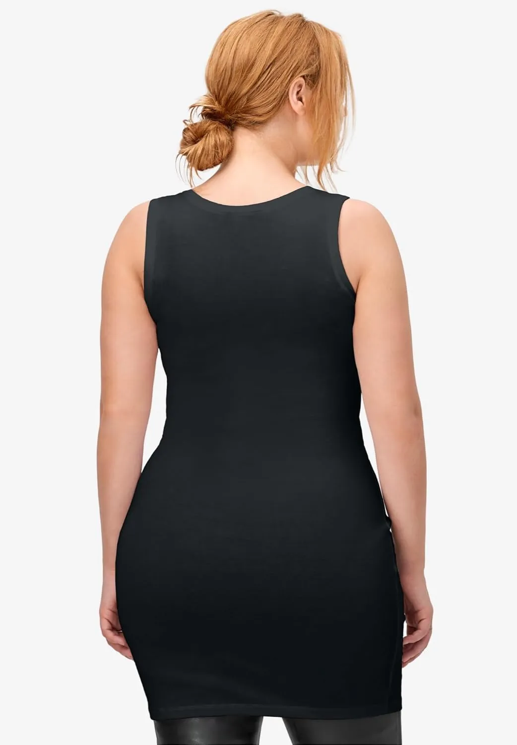 ellos Plus Size Long Sleeveless Tank