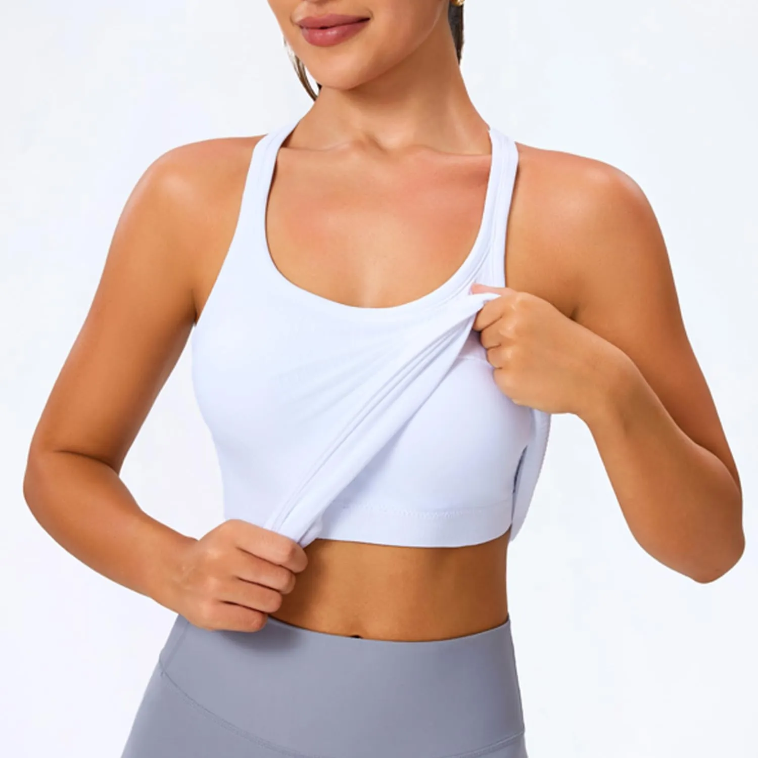 Evercute 1/2/3 Pack Workout Tank Tops for Women with Built in Bra Racerback Yoga Sleeveless Top Camisole Athletic Gym Tops