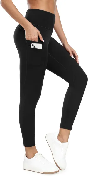 Ewedoos Leggings with 5 Pockets for Women Yoga Pants 25"/ 27" Workout Leggings for Women Tummy Control Running
