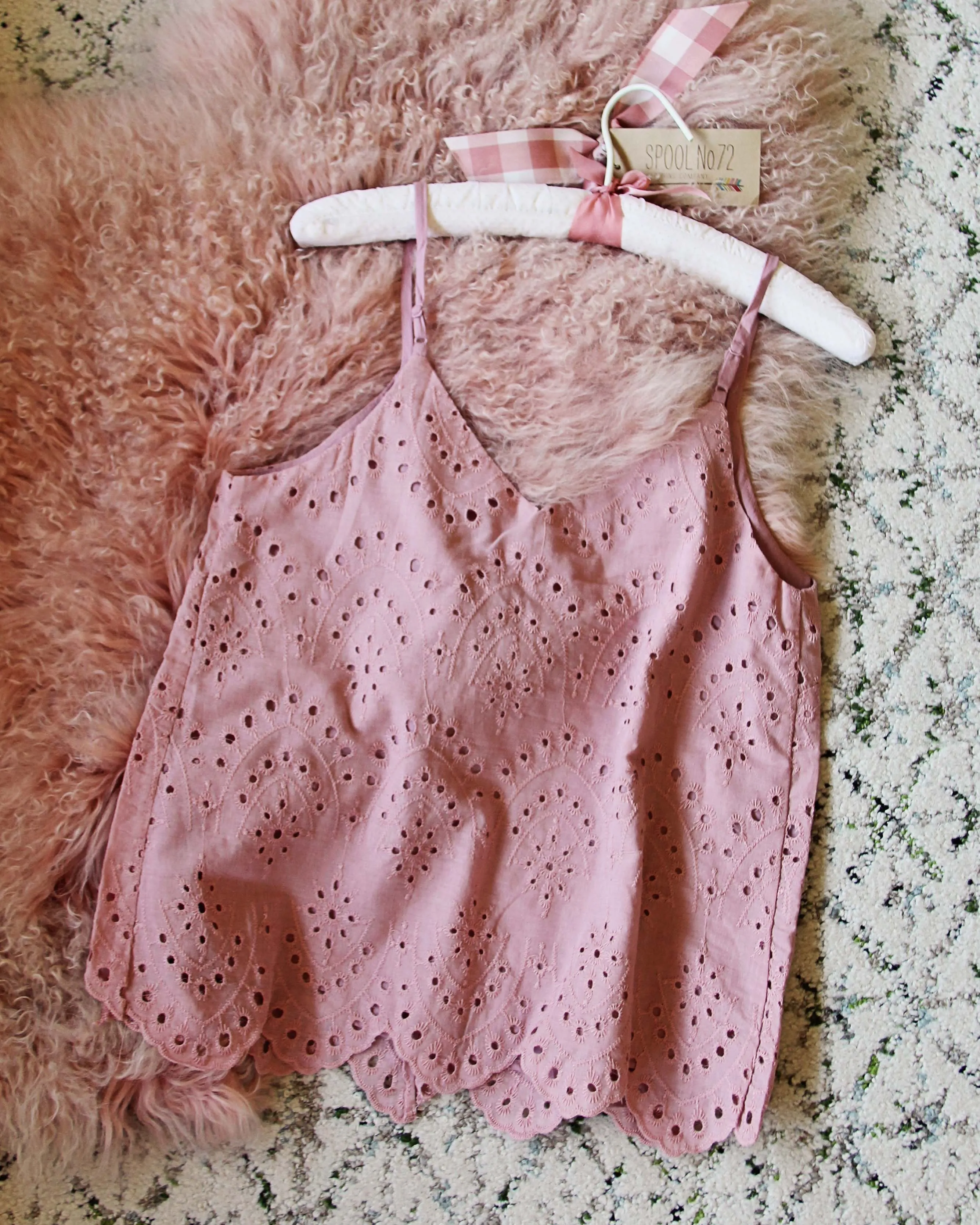 Eyelet Layering Tank
