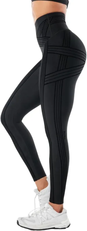 Fanka Women's Powerband Resistance Leggings (Reversible Wear)