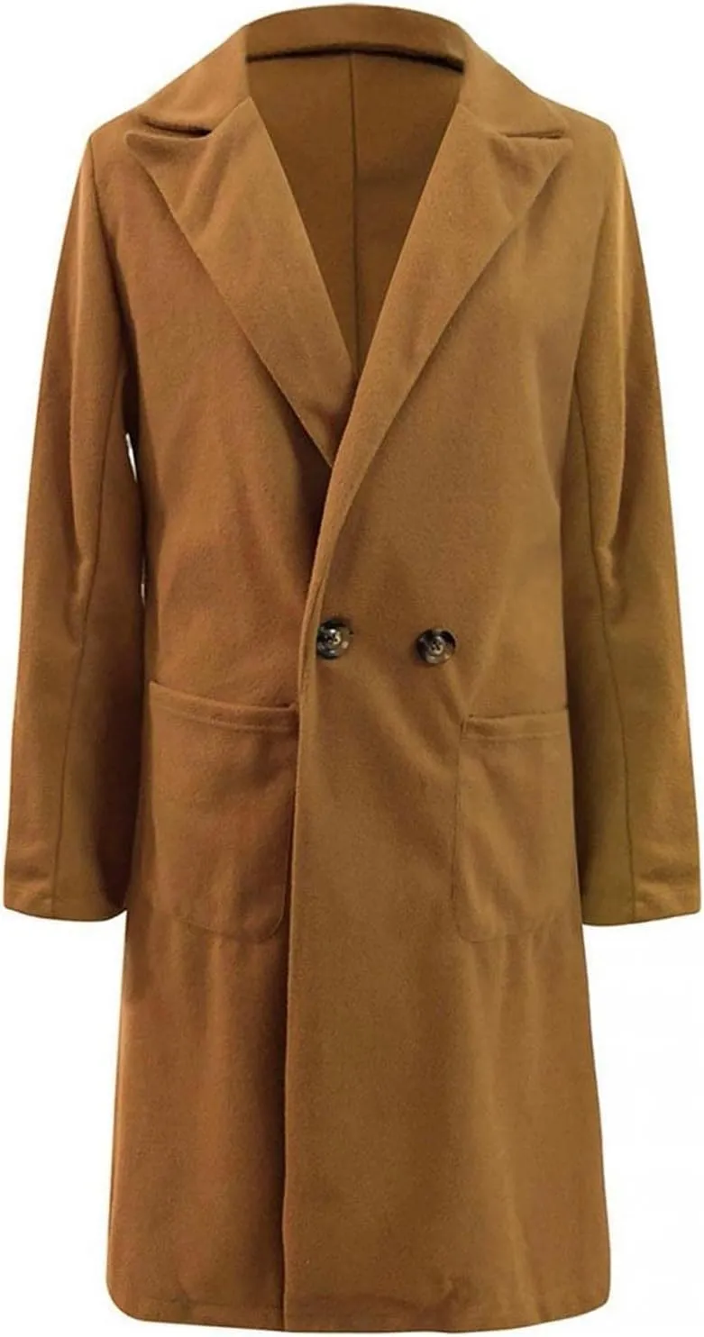 Febecool Coats For Women Lapel Collar Jacket Bomber Jacket Warm Coat Blazer Jackets Sweater Coat Button Slim Jacket