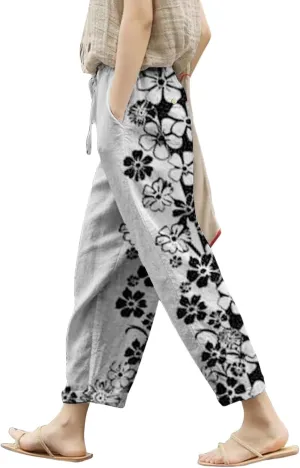 Fleece Lined Leggings Women Drawstring Pants Casual Beach Long Pants Workout Leggings for Women Womens Joggers with