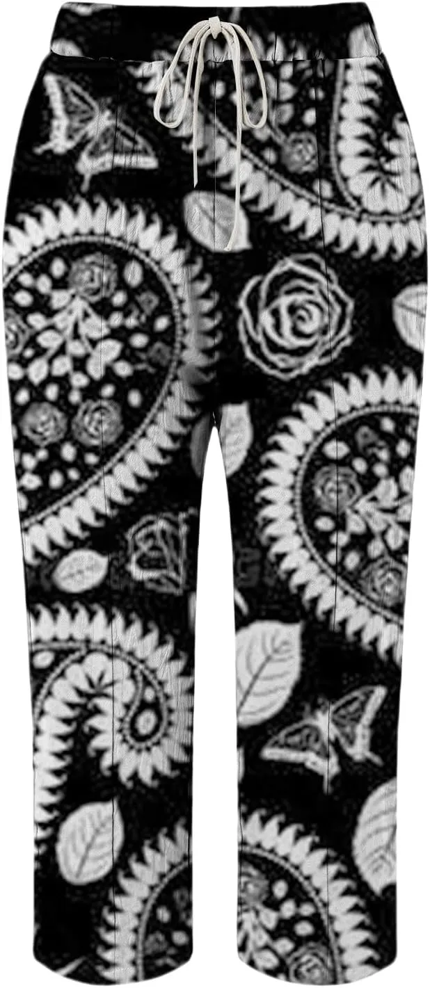Fleece Lined Leggings Women Drawstring Pants Casual Beach Long Pants Workout Leggings for Women Womens Joggers with
