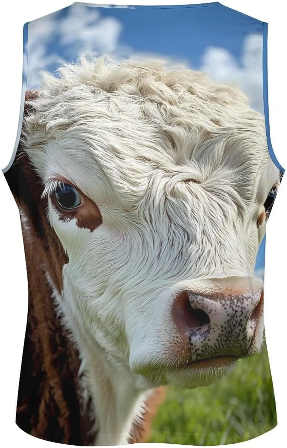 Funny Cow Men's Activewear Tank Tops Gym Sleeveless Muscle T Shirts Workout Tees Vest