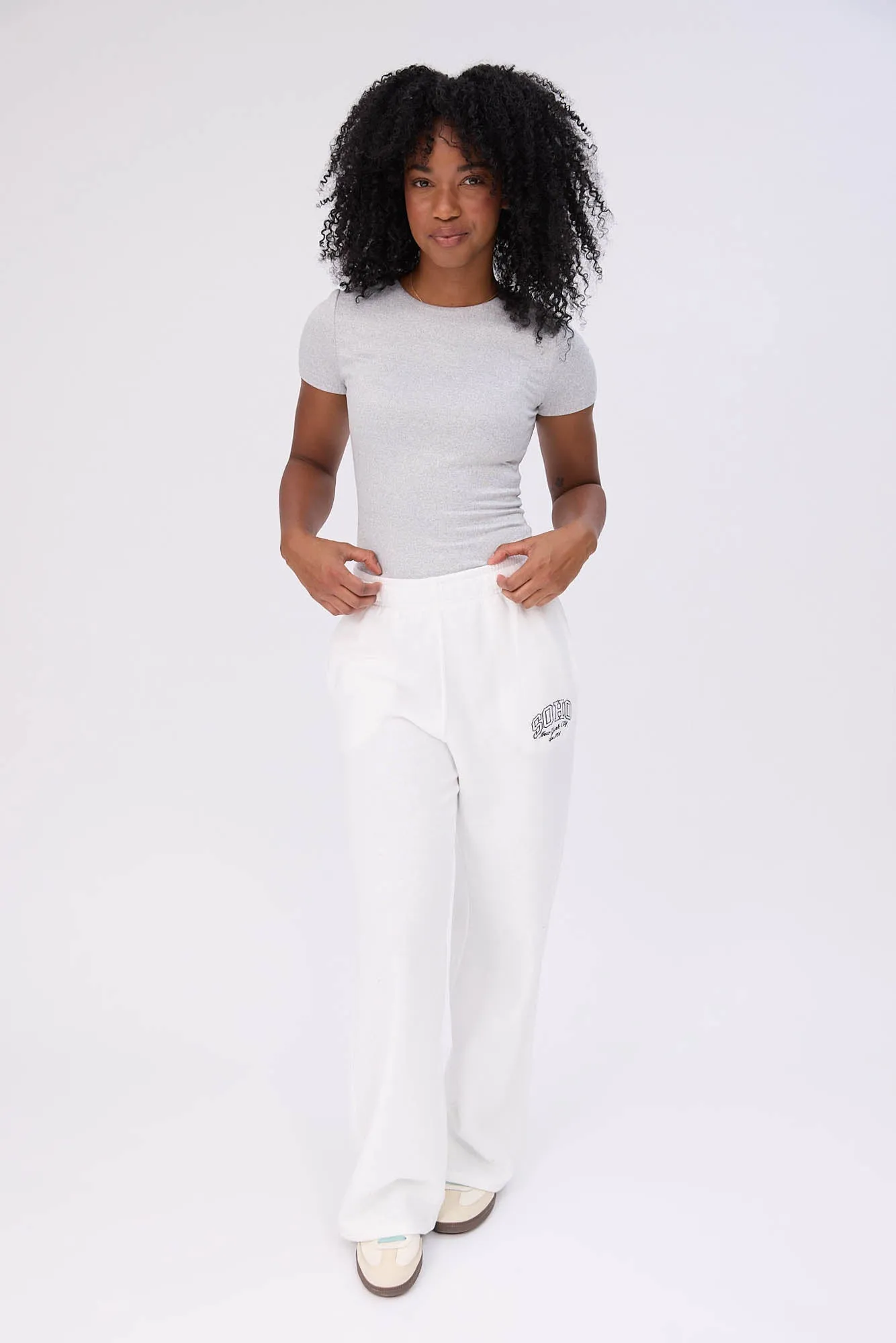Graphic Wide Leg Sweatpants