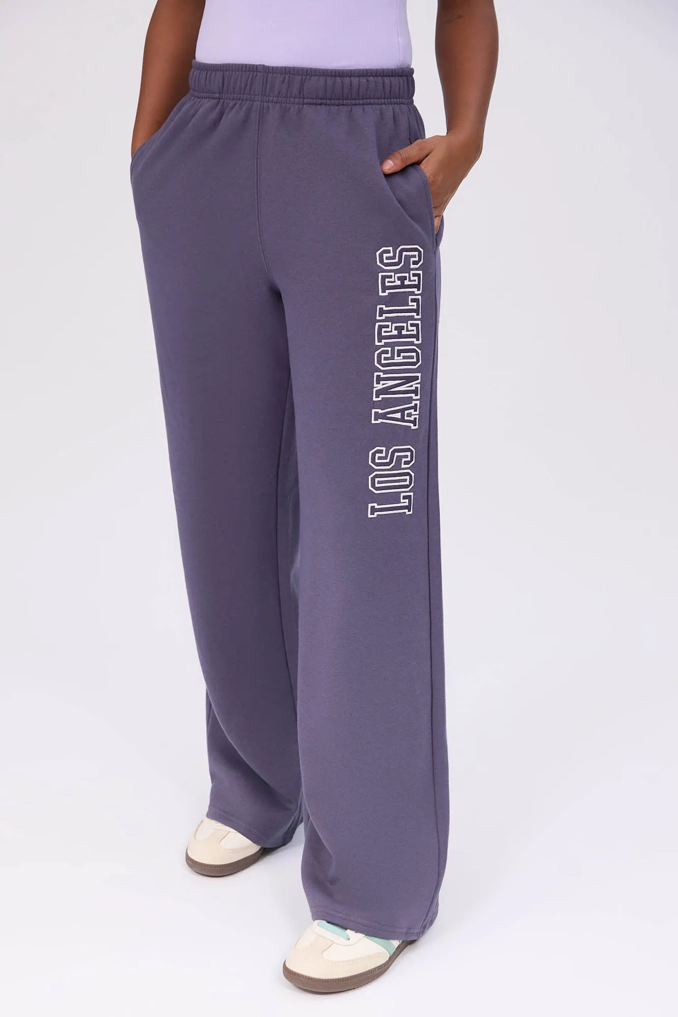 Graphic Wide Leg Sweatpants