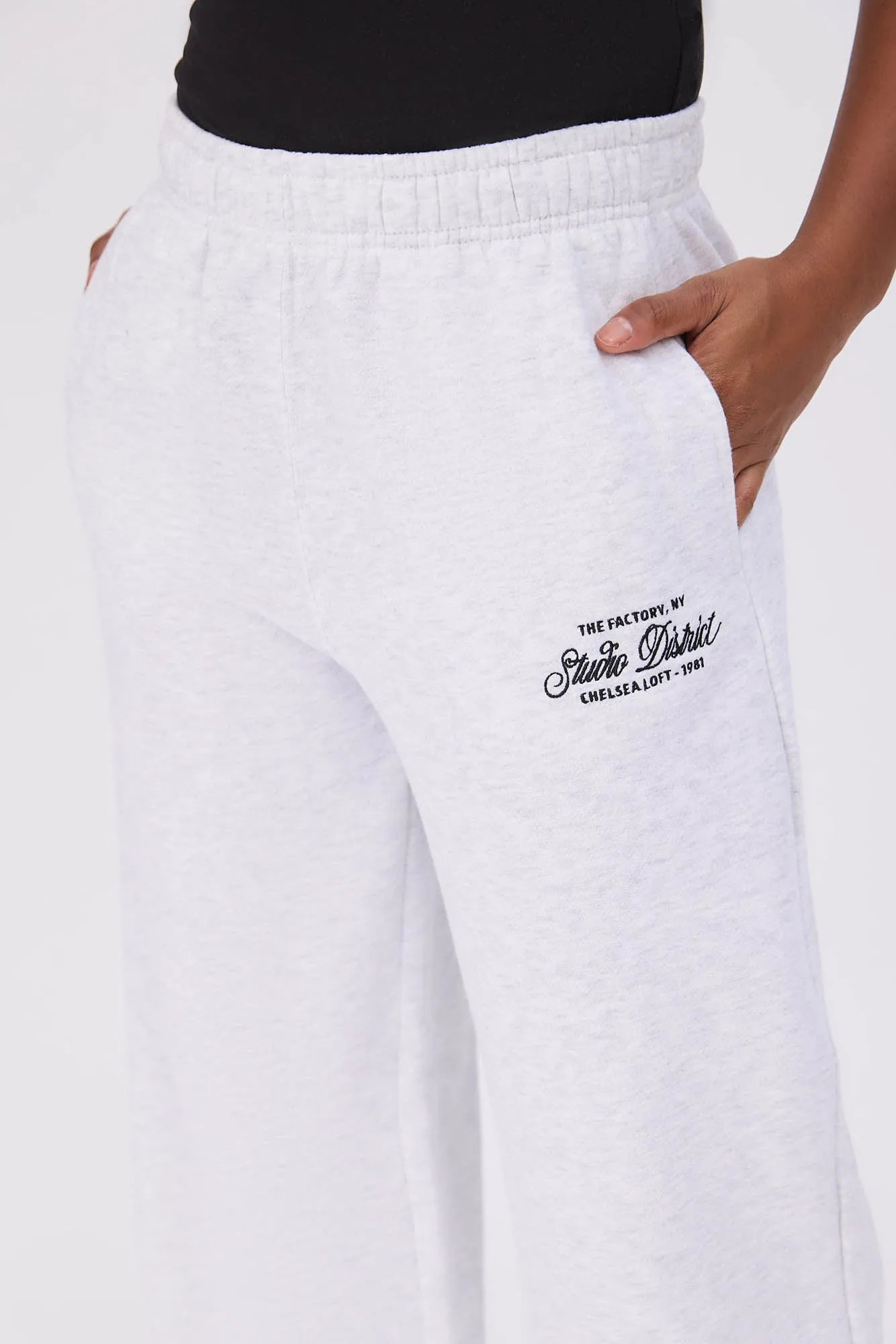 Graphic Wide Leg Sweatpants