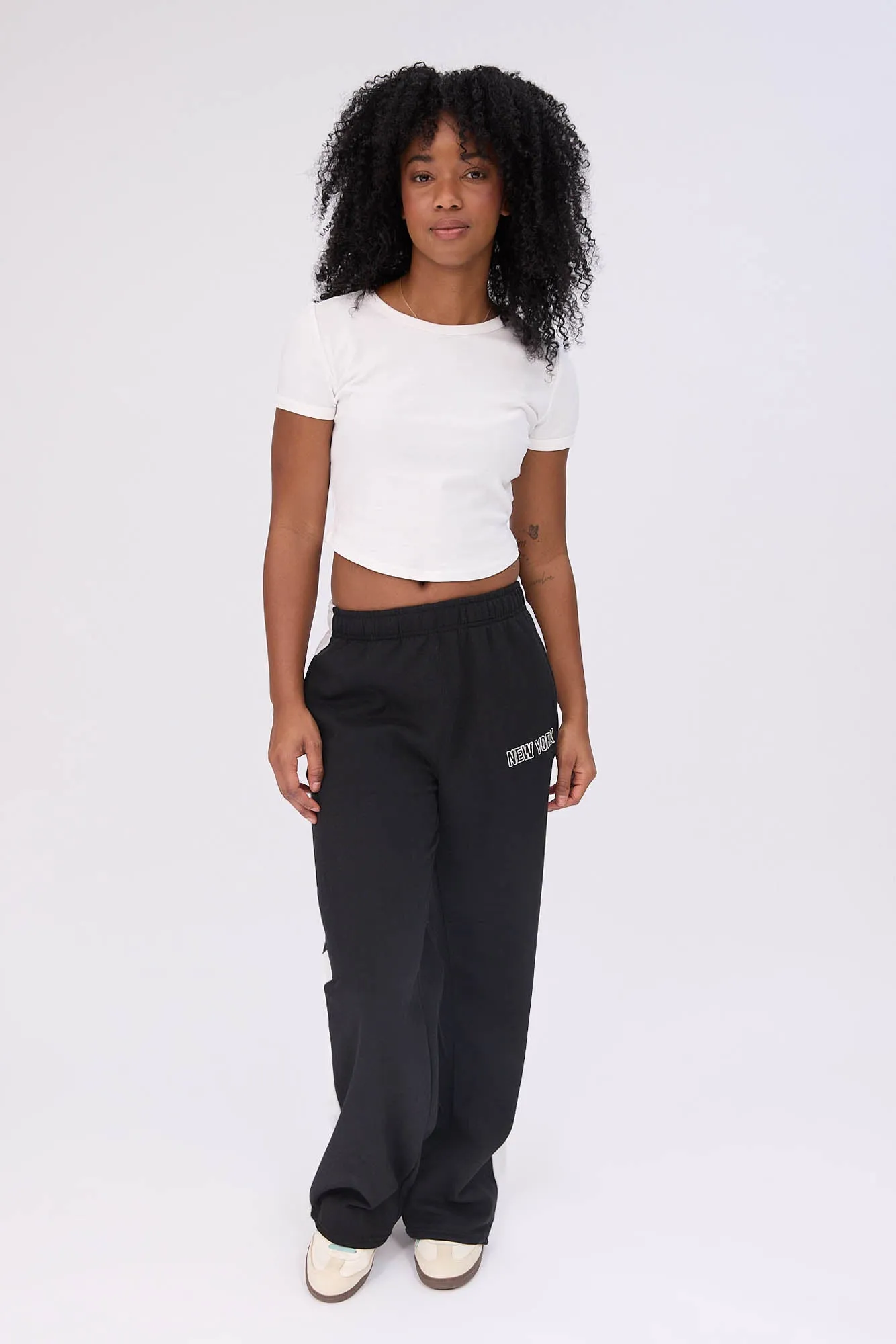 Graphic Wide Leg Sweatpants