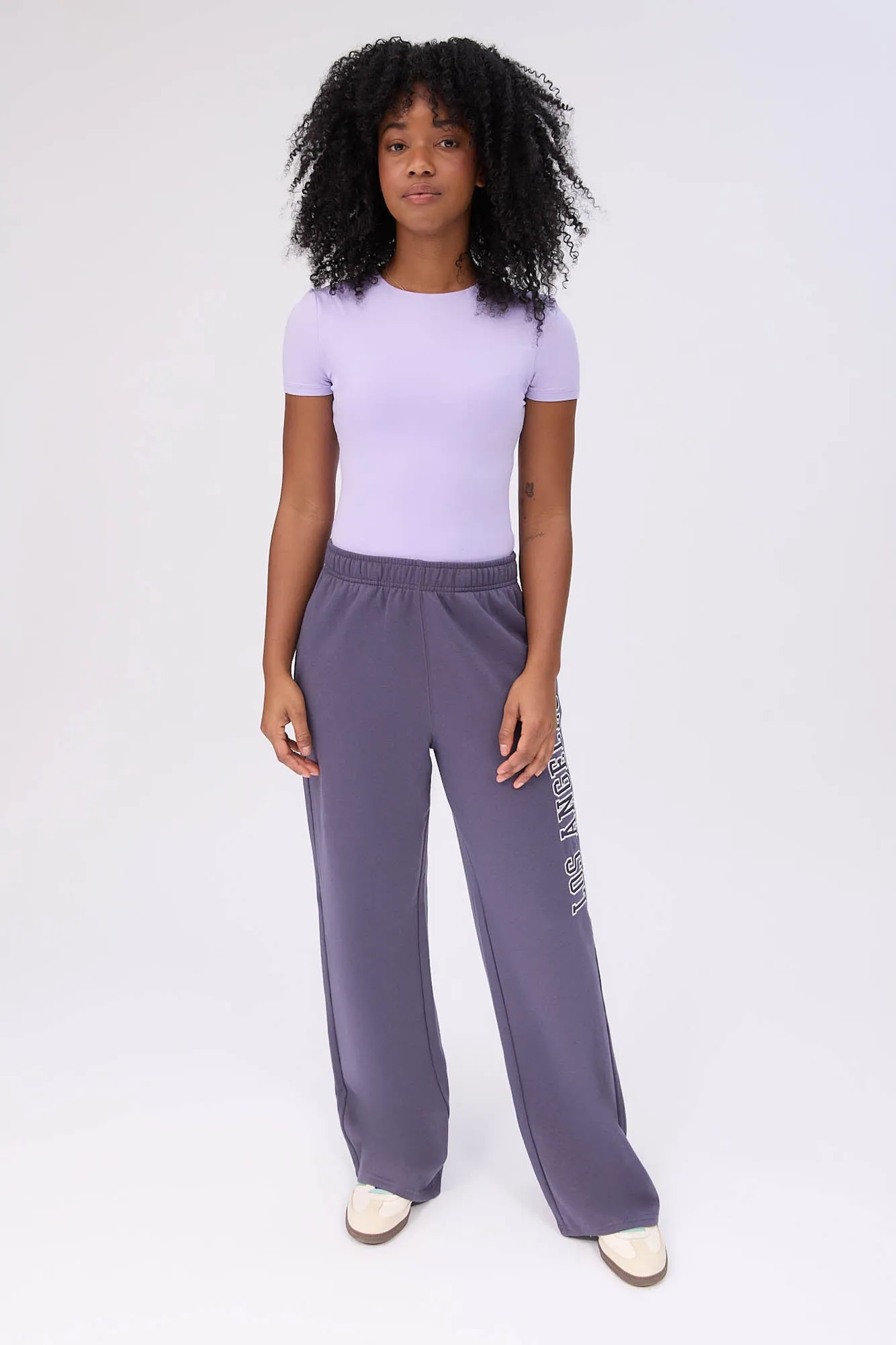 Graphic Wide Leg Sweatpants