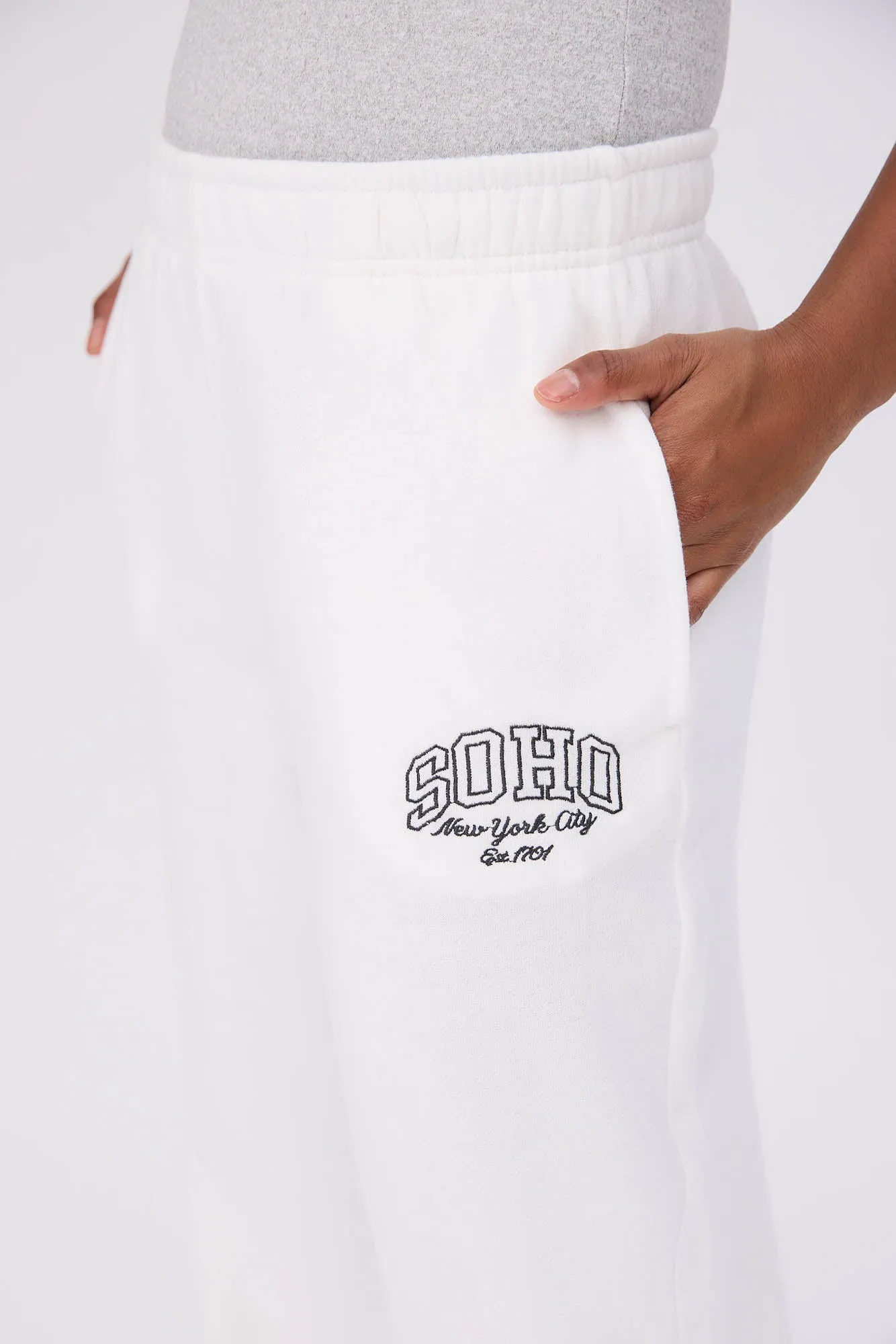 Graphic Wide Leg Sweatpants
