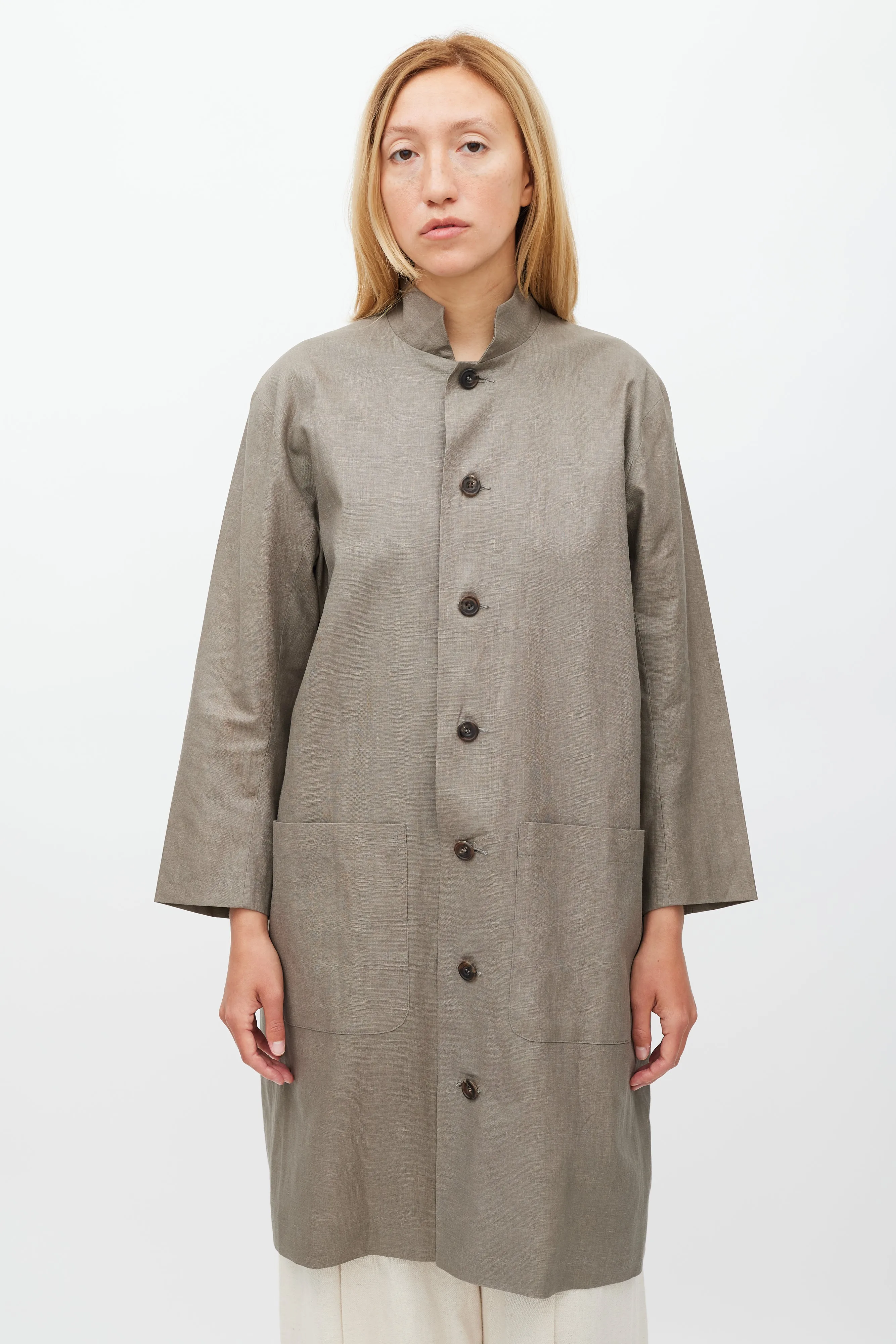 Grey Linen Blazer