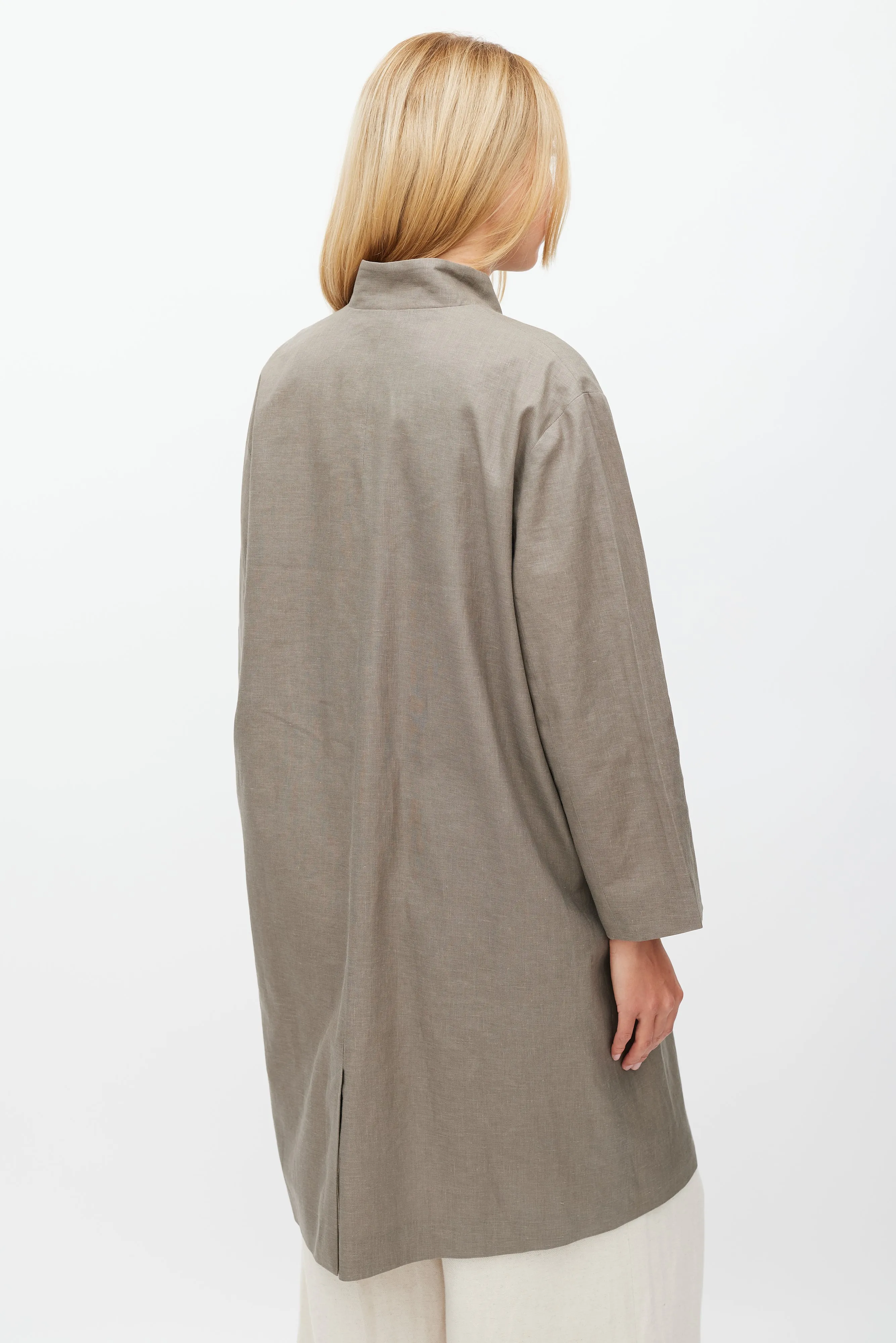 Grey Linen Blazer