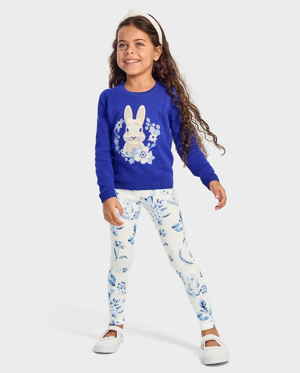 Gymboree Girls' and Toddler Floral Printed Leggings