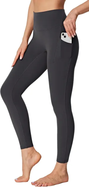 Heathyoga Buttery Soft Leggings with Pockets for Women High Waisted Leggings for Women Tummy Control Yoga Pants 25"/28"